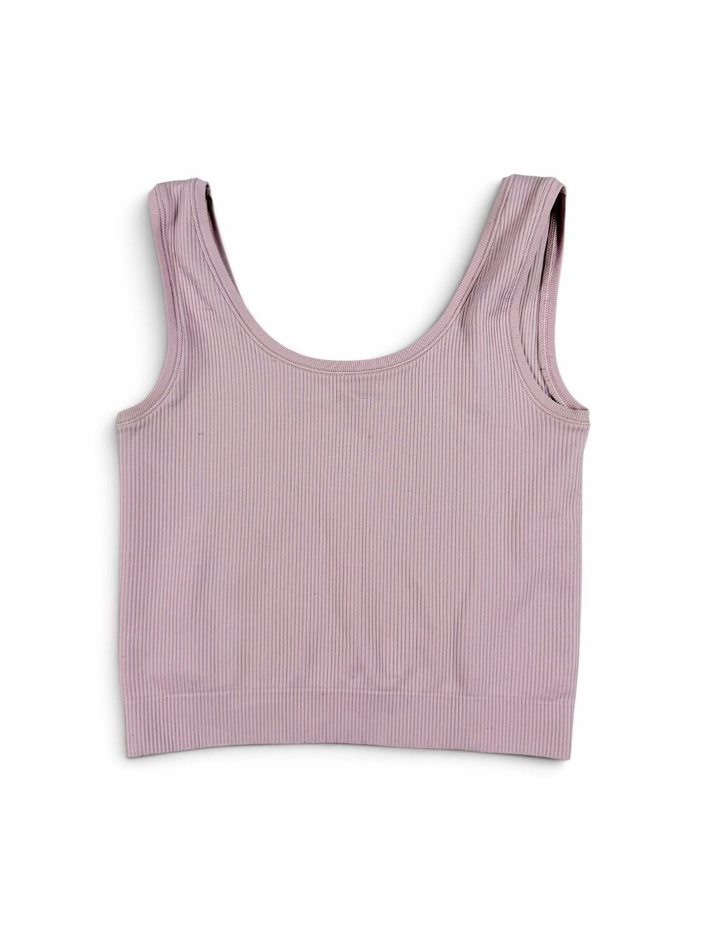 Athleta Girl Rise Above Rib Crop Tank Pink 12 (Large)